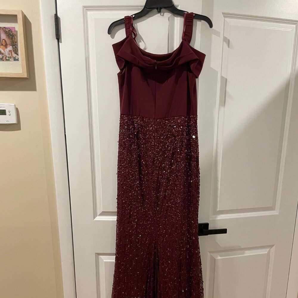 Adrianna Papell Burgundy Gown